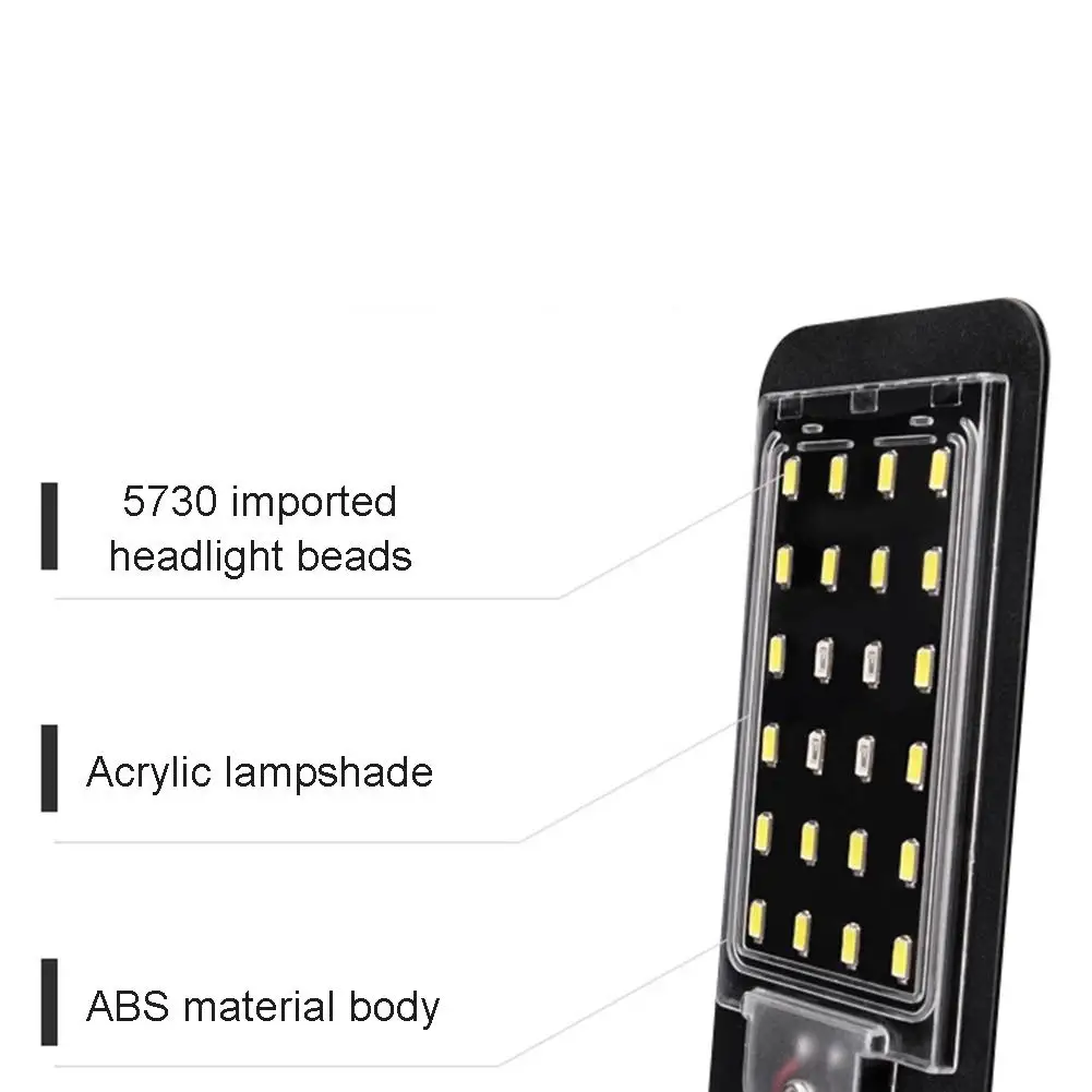 Аквариумный небольшой светильник с зажимом, лампа для воды, светодиодный светильник для аквариума с шифрованием высокой яркости, стеклянный светильник для аквариума ing X5, правила США 24
