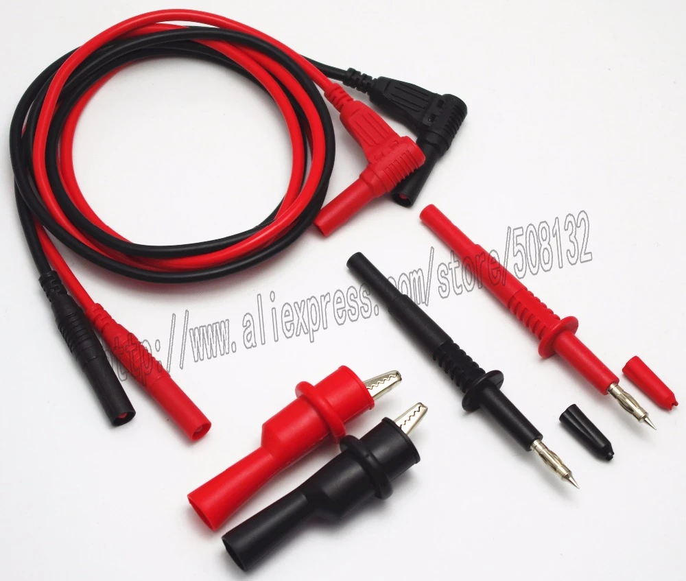 6 Pieces Electronic Professional Test Lead Kit,Multimeter Accessory Kit
