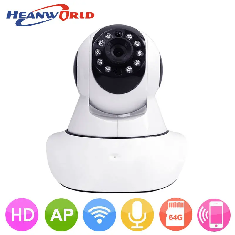 HD 720P IP Camera Wifi P2P Security Camera Wireless Baby Monitor Night Vision Audio Pan/Tilt SD Card Surveillance Network Webcam escam qf100 p2p ip camera 720p hd wifi wireless baby monitor pan tilt security camera onvif night vision support micro sd card