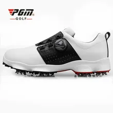 Новинка года; PGM; обувь для гольфа; Мужская Водонепроницаемая дышащая противоскользящая обувь; шнурки; спортивная обувь; Шипованная обувь