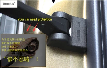 

Lapetus Accessories For Volkswagen VW Tiguan 2014 - 2020 Inside Car Door Arm Stop Rust Waterproof + Lock Protector Molding Cover