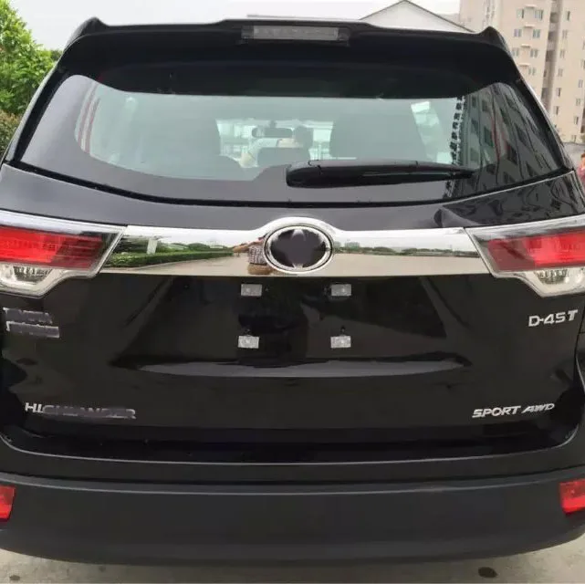 

1PC ABS CHROME REAR TRUNK GARNISH LID COVER TRIM CAR ACCESSORIES STYLING FIT FOR 2015 TOYOTA HIGHLANDER