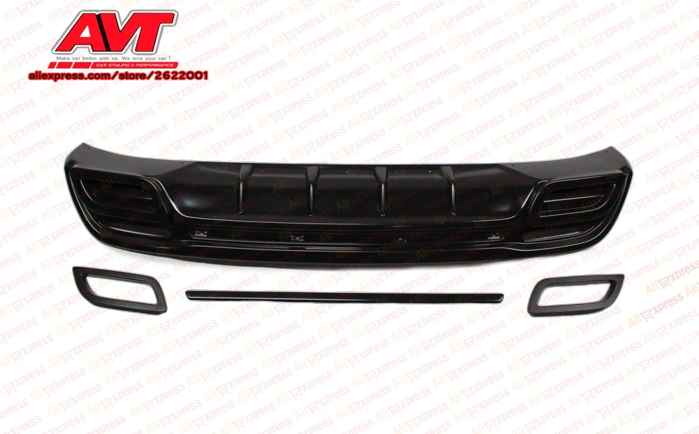 

Diffuser for Kia Rio 3 2011-2014 pad on rear bumper plastic ABS car styling protection accessories decoration tuning
