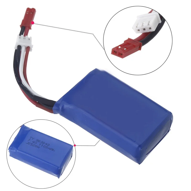 Новый WLtoys a949 A959 a969 A979 k929 1/18 RC автомобиль lipo Батарея 7.4 В 1100 мАч для