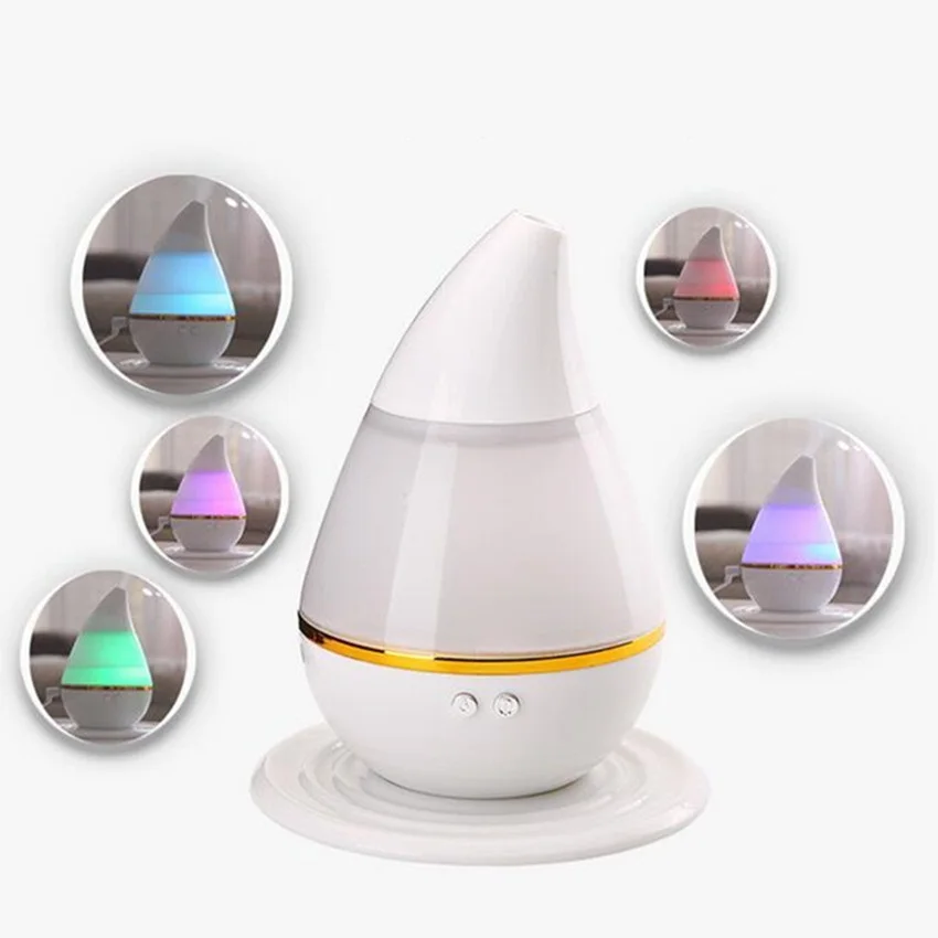 

LED Light 7Colors Humidifier Water Drop Air Diffuser Purifier Atomizer Essential oil diffuser difusor de aroma mist maker fogger