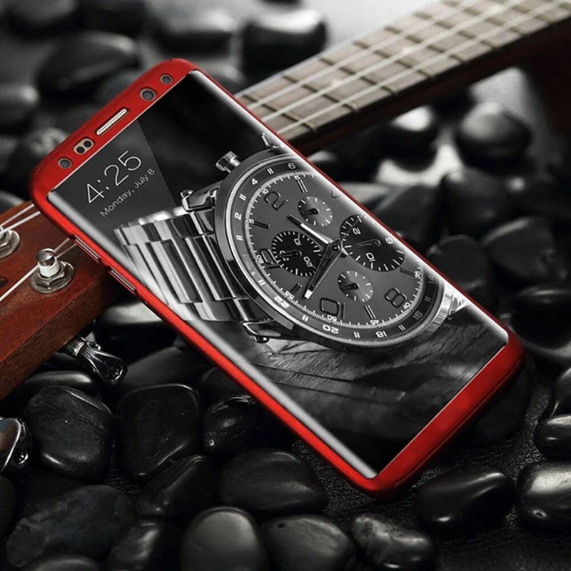 Shuohu 360 Degree Phone Cases for Case Samsung Galaxy S8 Luxury Cover with Screen Protector for Samsung S8 Case Cover Slicone cases-for-s8+