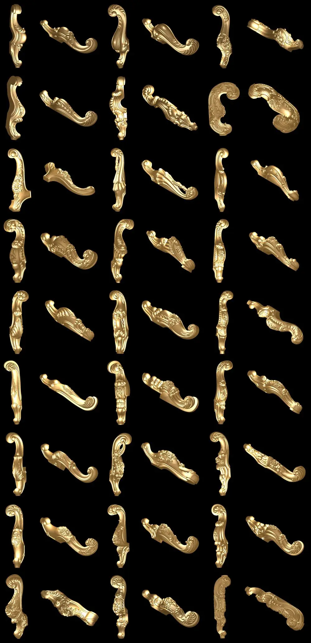 133 pçs móveis pernas sofácama pernas 3d