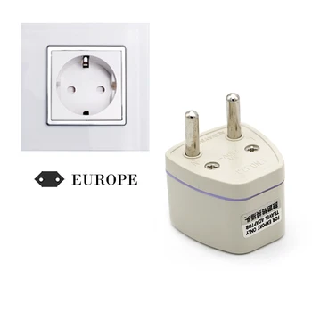 Alternative view of European Standard Universal Travel Conversion Plug 2500w High Power Appliances EU Adapter Italy Greece Norway South Korea Spain
