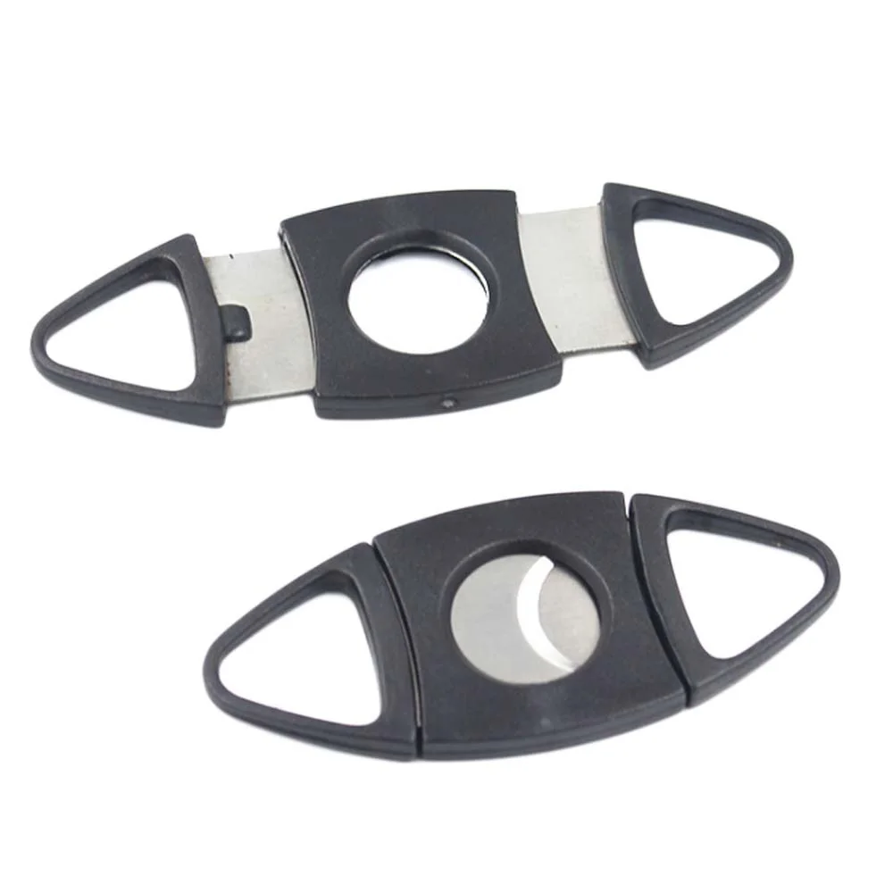 SY Cigar Cutter Plastic Stainless Steel Double Blades Cutter Knife Pocket Cigar Scissors Shears Cigar Accessories