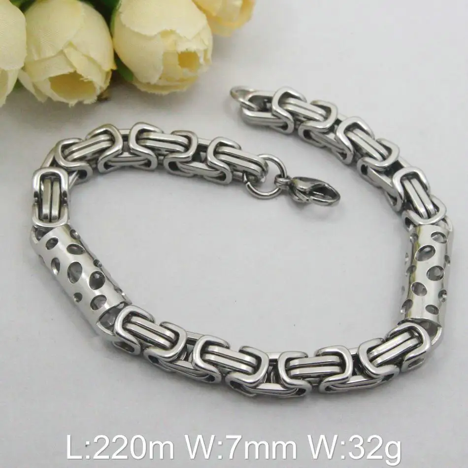 

Hot Selling Wholesale Stainless Steel Fashion Silver color Bracelets & Bangles For Women Girl Costume Jewelry BGCAAIBA