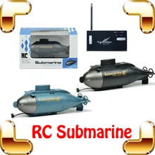 New Year Gift 6 CH RC Submarine LED Mini Submarine Remote Control Submarine Simulation Boat Ship Toy Submarine