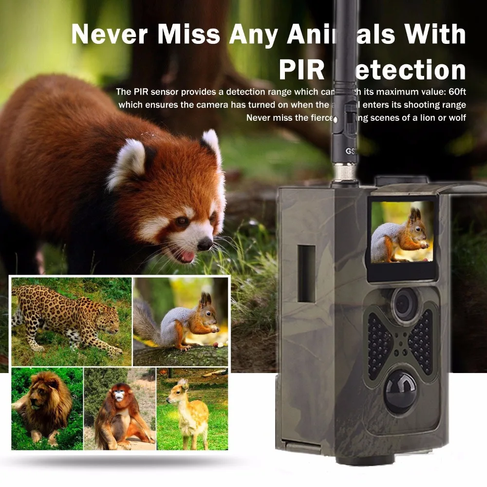 

16MP 3G MMS SMS Wildlife Hunting Camera Trail Cameras HC550G CDMA WCDMA 1080P Trail Wireless Wild Home Surveillance