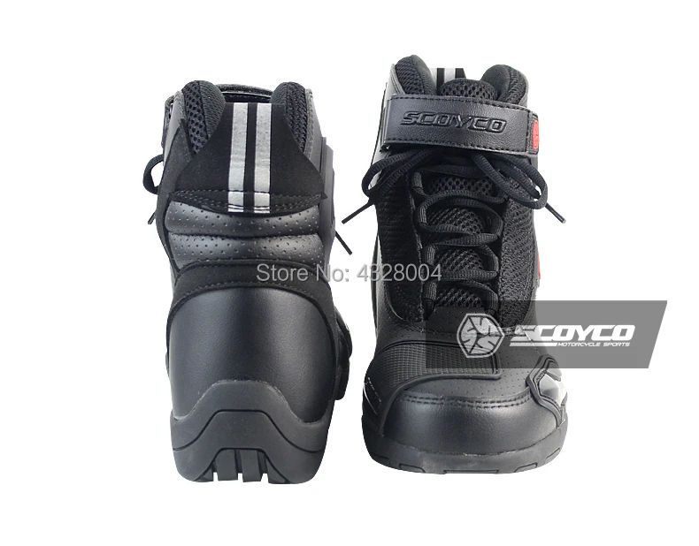 SCOYCO MBT015 кожаные мотоциклетные ботинки для мотогонок; обувь для езды на мотоцикле по бездорожью; ботинки для мотокросса; обувь для верховой езды