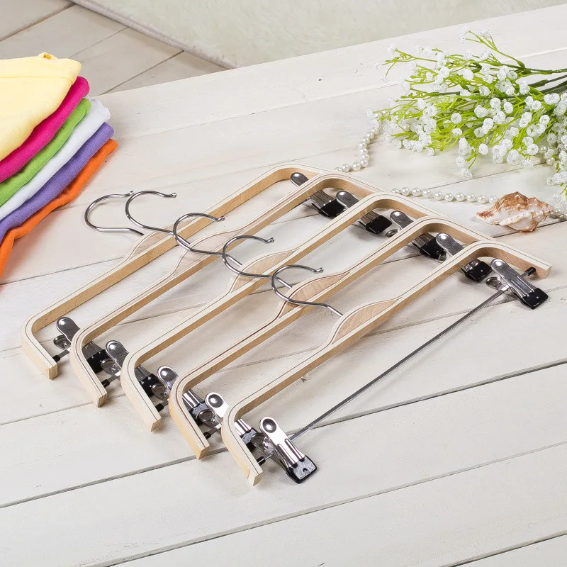 Деревянная вешалка для брюк 38 см с металлическими Колышками|hangers for|hanger sizeshanger for