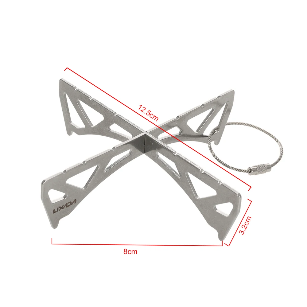 Lixada напольная портативная мини-печь, стойка из титана/нержавеющей стали, крестообразная подставка для плиты, подставка для горшка, Паровая стойка для реактора