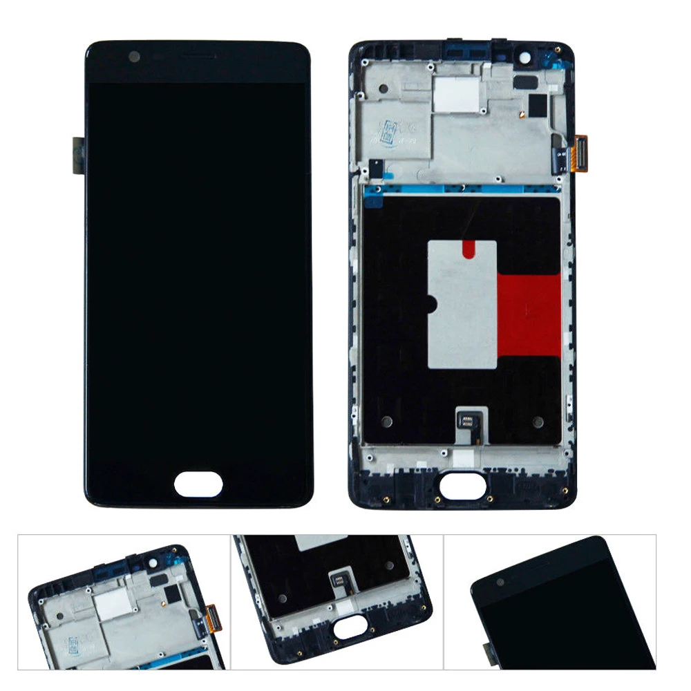 

TFT 5.5" LCD For Oneplus 3 LCD Display Touch Screen Digitizer Assembly With Frame For One plus 3T A3010 A3000 3 three Screen