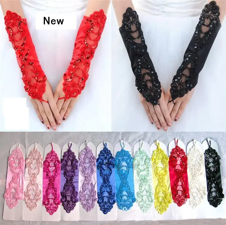 wholesale Lace Hollow Nail bead Fingerless glove noble gloves girl gloves princess accessories