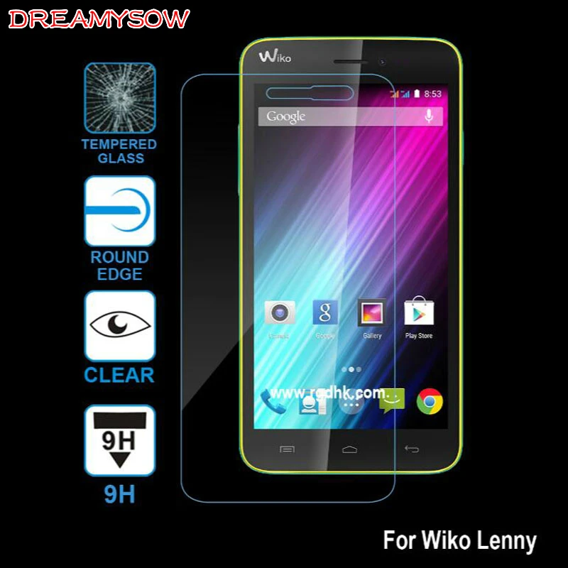 Película protectora de pantalla de vidrio templado genuino para Wiko Jerry 3
