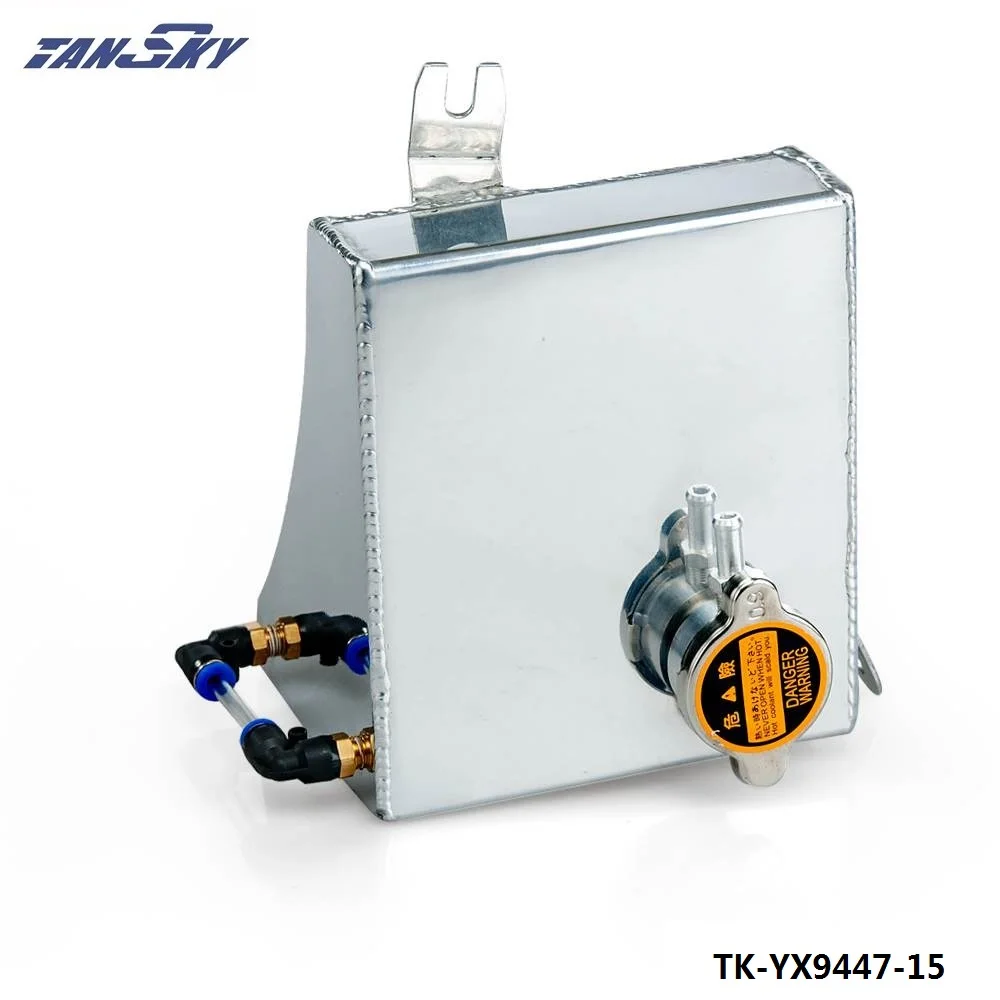 TANSKY - Aluminum Radiator Coolant Reservoir Kit Overflow Tank Can For Nissan 240SX S13 TK-YX9447-15