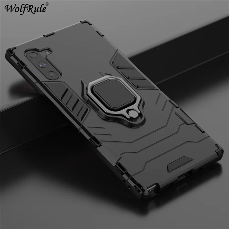 Supporto Della Cassa Magnetica Per Samsung Galaxy Note 10 Caso Durevole Del Metallo Anello Di Caso Del Basamento Della Copertura Per Samsung Galaxy No