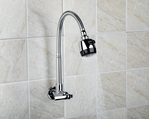 e pak Wall Mounted Single Cold RQ8551 2 1 All Around Rotate With Plumbing Hose Swivel