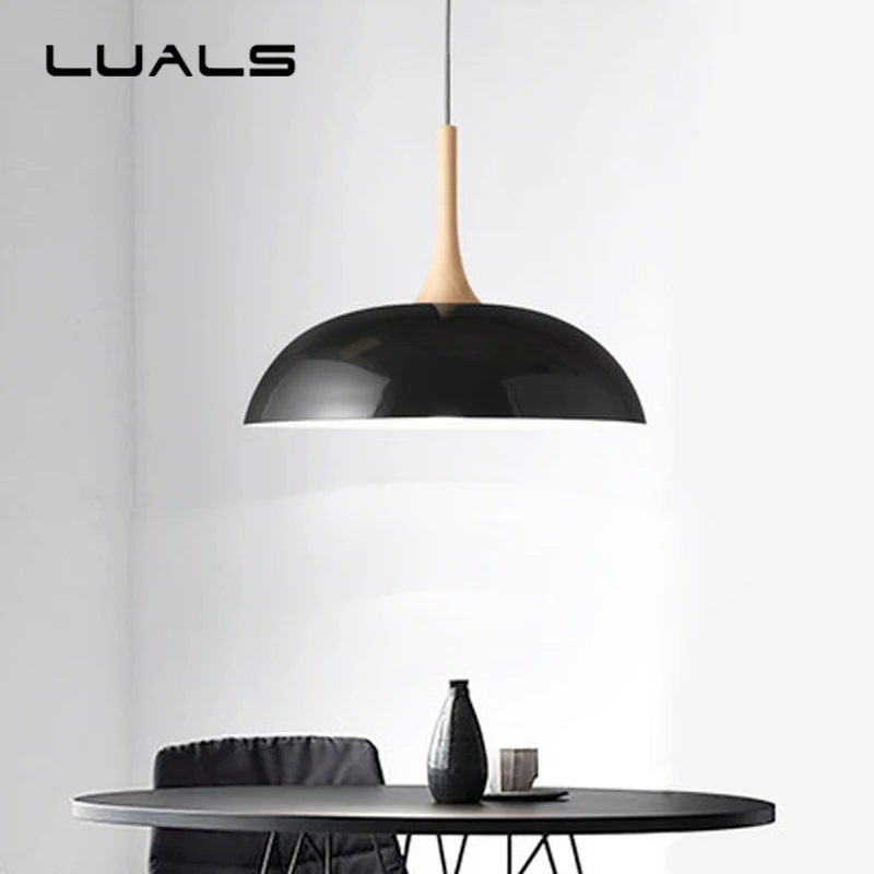 

Contracted Modern Pendant Lights Personality Nordic Wrought Iron Pendant Light Corridor Restaurant 1 Lamp Lid Deco Lighting