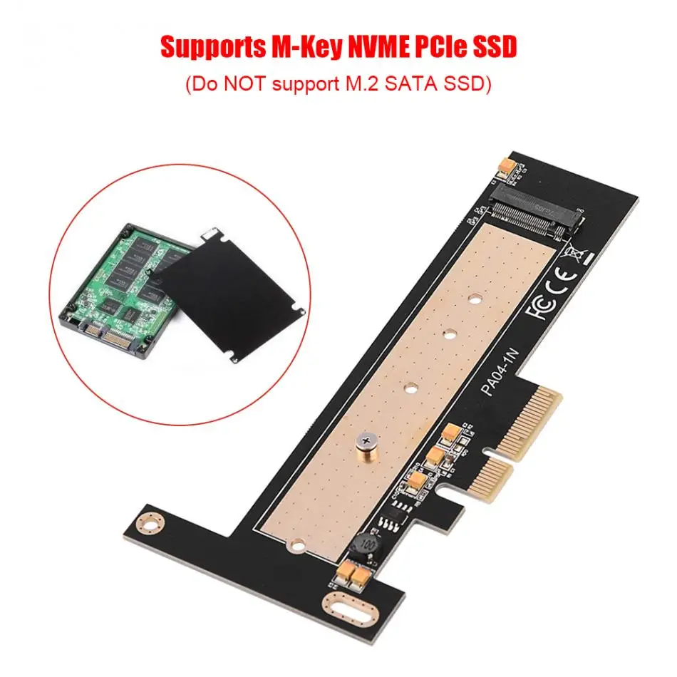 M Key M.2 NGFF NVME SSD на PCI-Express PCIE 3,0x4 адаптер расширения M.2 на PCIe SSD адаптер