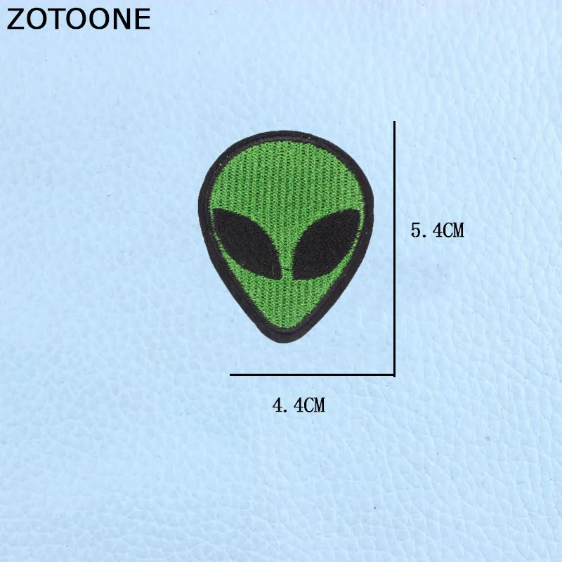 ZOTOONE инопланетянин звезда кошка нашивка с НЛО высокие пять значков вышитая аппликация швейная Железная на значке одежда аксессуары - Цвет: Цвет: желтый