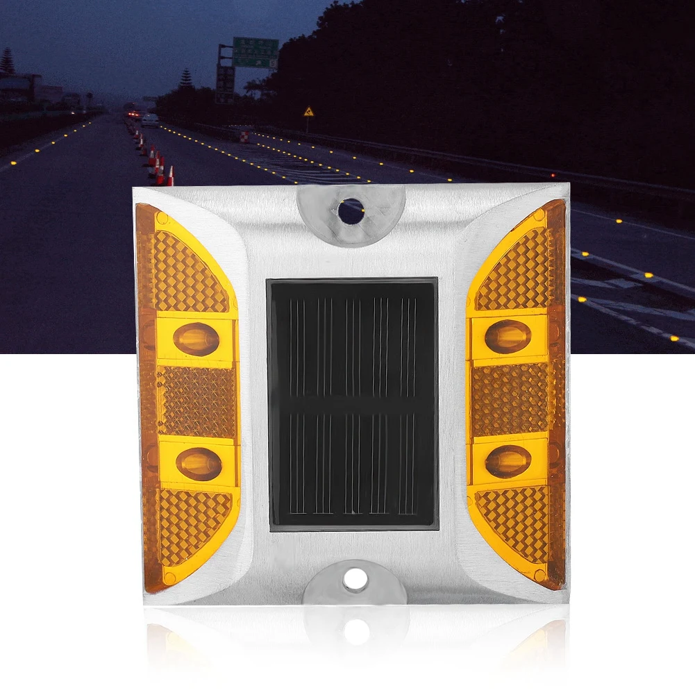 2 HZ литье Алюминиевый Дорожный шпилька открытый солнечный светильник для дороги простой дизайн