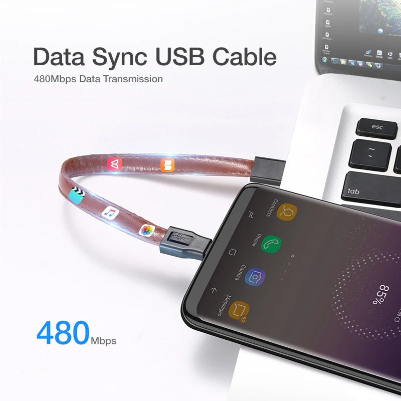 FLOVEME брелок Usb type C кабель 3,1 кабель для быстрой зарядки для samsung one plus 7 pro зарядное устройство Usbc type-C брелок шнур короткий