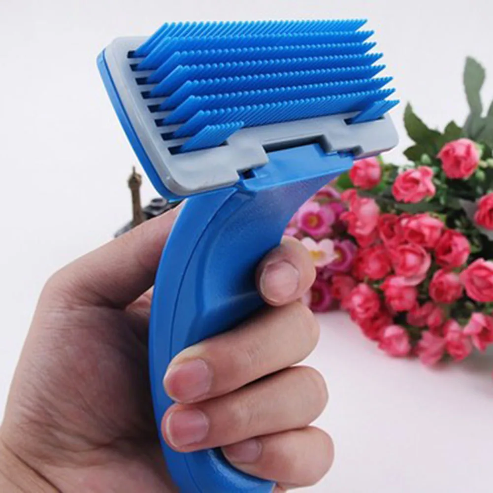 New Automatic pet Dogs hair combs Dog Cat Massage Hair Remover Brushes
