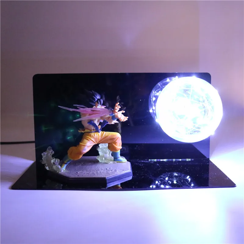 Dragon Ball Z фигурки Сон Гоку Kaiouken Kamehameha DIY аниме Светодиодный Светильник-ночник Dragonball Z фигурка Коллекционная модель игрушки