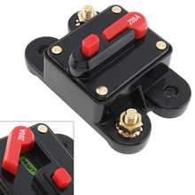 200A DC 12V Car Audio Amplifier Circuit Breaker Fuse Holder AGU Style Stereo Amplifier Refit for cars Automobile Vehicle цена 200A DC 12V Car Audio Amplifier Circuit Breaker Fuse Holder AGU Style Stereo Amplifier Refit for cars Automobile Vehicle цены онлайн