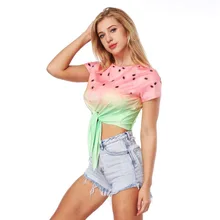 Стиль печать Йога Топ тренажерный зал круглый вырез горловины Для женщин спортивные Футболки сухой быстро Бег короткий рукав Фитнес Для женщин бег топы