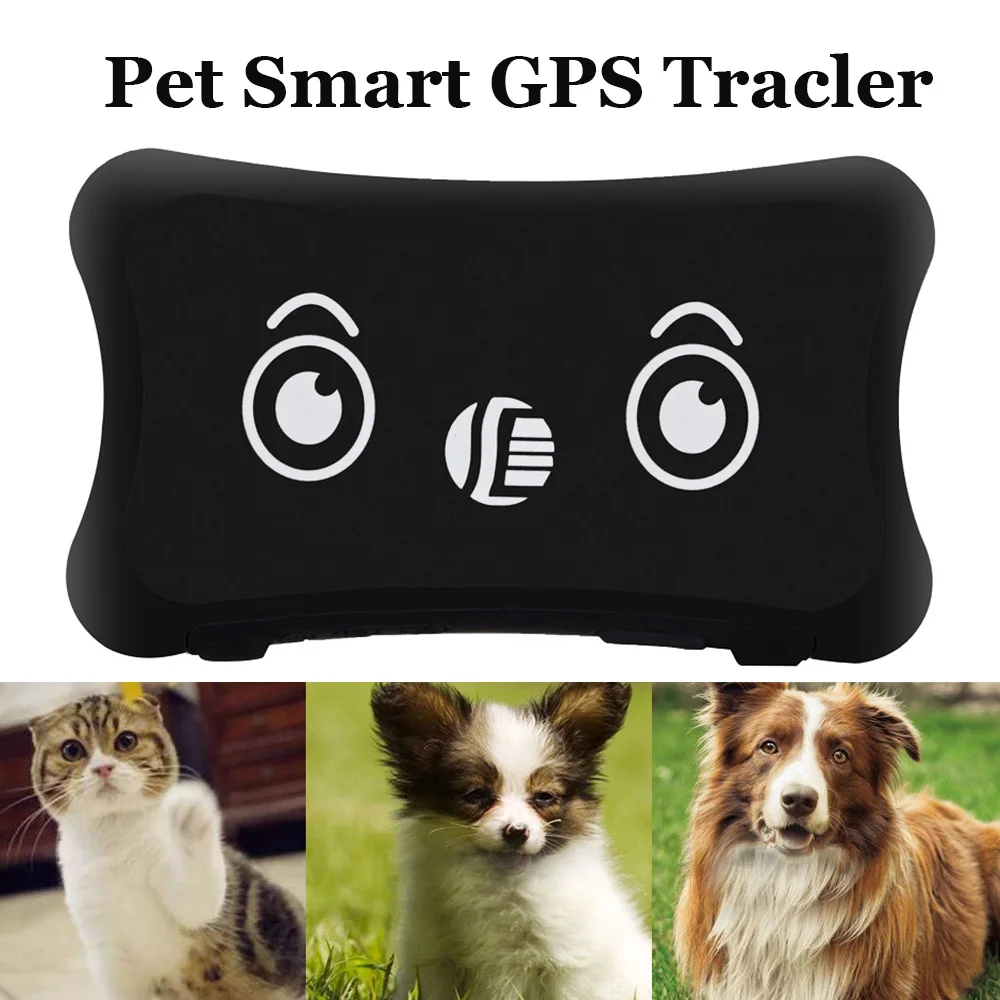 

Pet GPS Tracker Collar Waterproof Realtime Tracking Dog/Cat Anti-lost GPS Localizador Geo-fence Alarm Low Battery Alarm