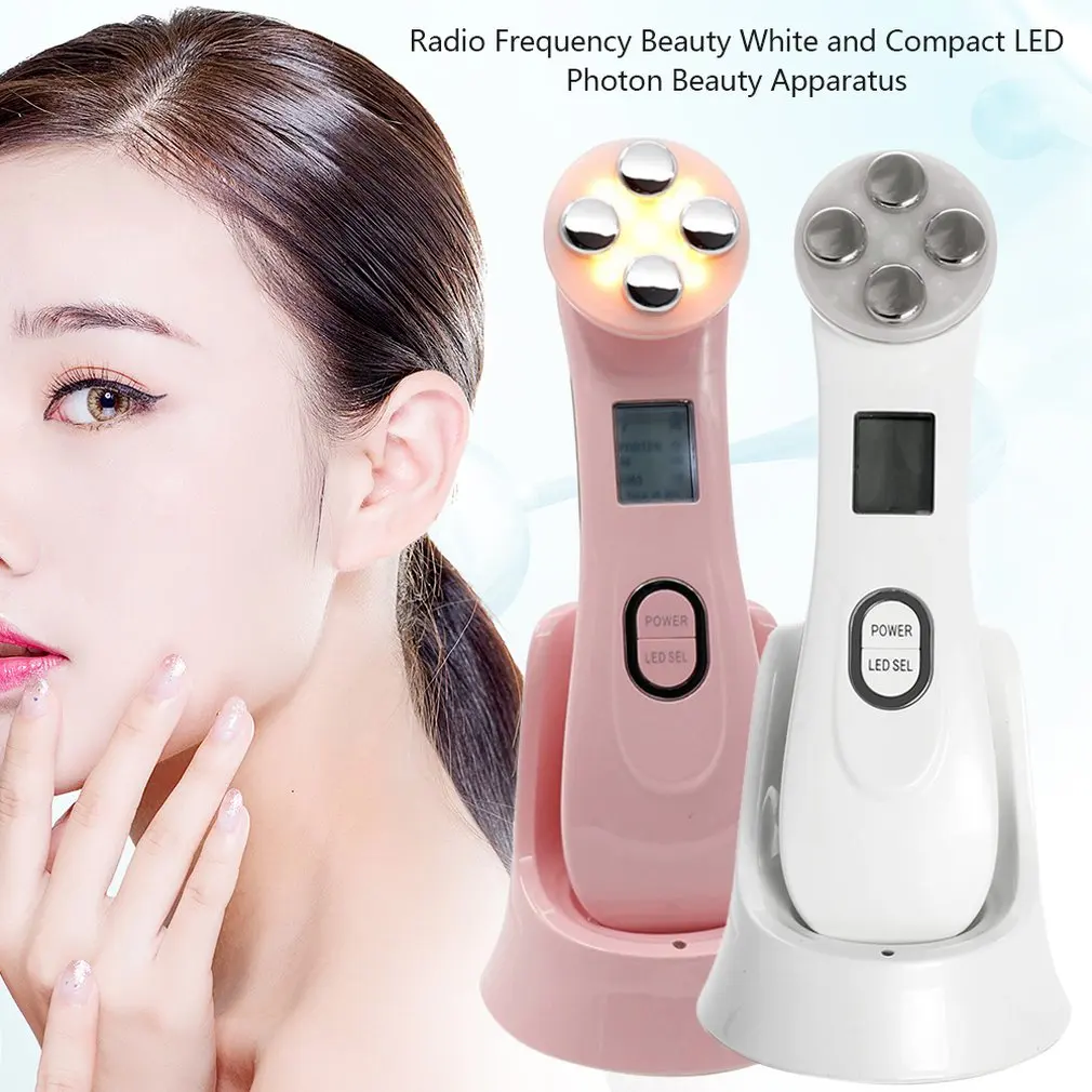 5in1 RF&EMS Radio Mesotherapy Electroporation Face Beauty Pen Radio Frequency LED Photon Face Skin Rejuvenation Remover Wrinkle