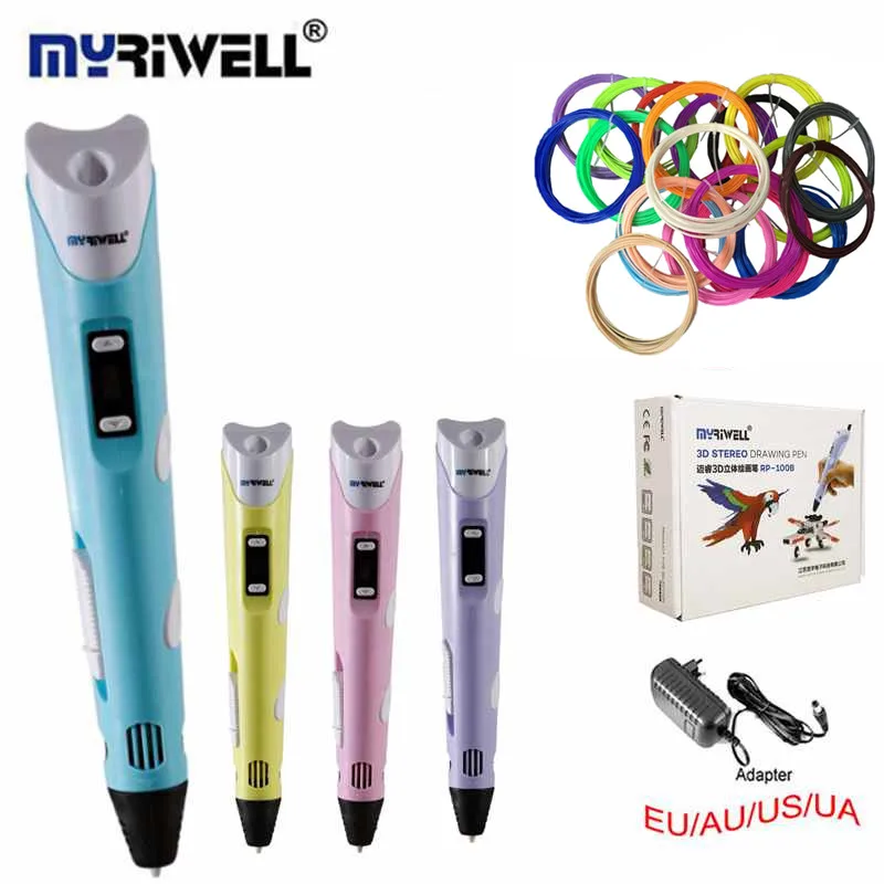 Prix pour MYRIWELLL 3d Stylo 2er Génération 3D Magic Pen LED Affichage de La Température écran Ajouter Livraison 20 Couleur ABS Filament Meilleur DIY Cadeau Pour Enfants Prix pour MYRIWELLL 3d Stylo 2er Génération 3D Magic Pen LED Affichage de La Température écran Ajouter Livraison 20 Couleur ABS Filament Meilleur DIY Cadeau Pour Enfants