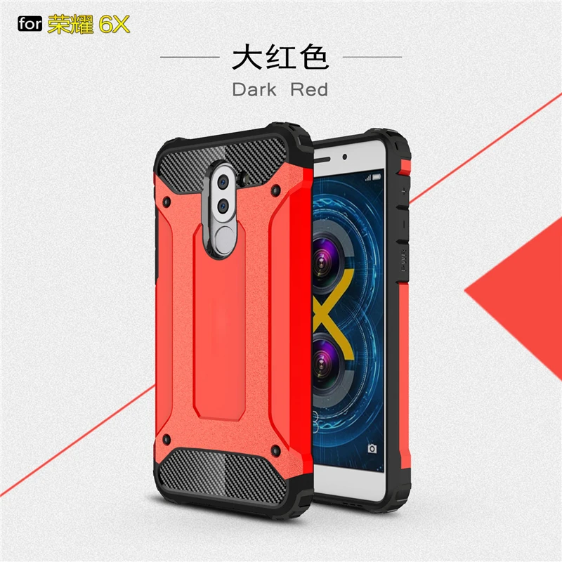 For Case Huawei Honor 6X Cover Business Style Silicone & Plastic 6 X Fundas XYWZV |