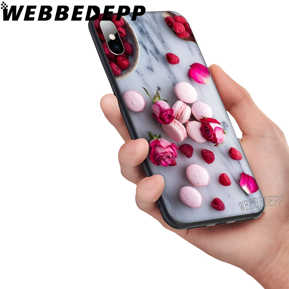 WEBBEDEPP мягкий чехол с изображением мороженого Макарон и торта для iPhone 5 5S 6 6S 7 8 Plus X XS