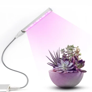 

Plant Grow Light Full Spectrum USB 5V LED Growing Lamp Red Blue 14 LEDs Fitolampy Lights For Greenhouse Hydroponic Plants Garden