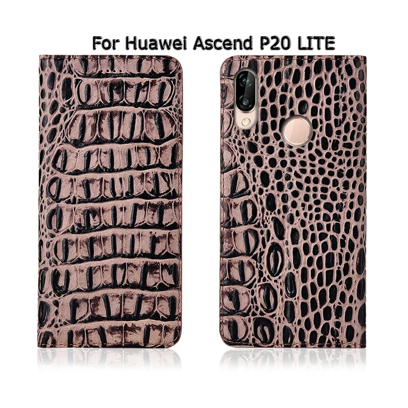 Чехол из натуральной кожи с 3D рисунком крокодила для huawei Ascend P30 P20 Lite Pro, чехол с откидной магнитной подставкой, чехол для мобильного телефона, сумка SN01