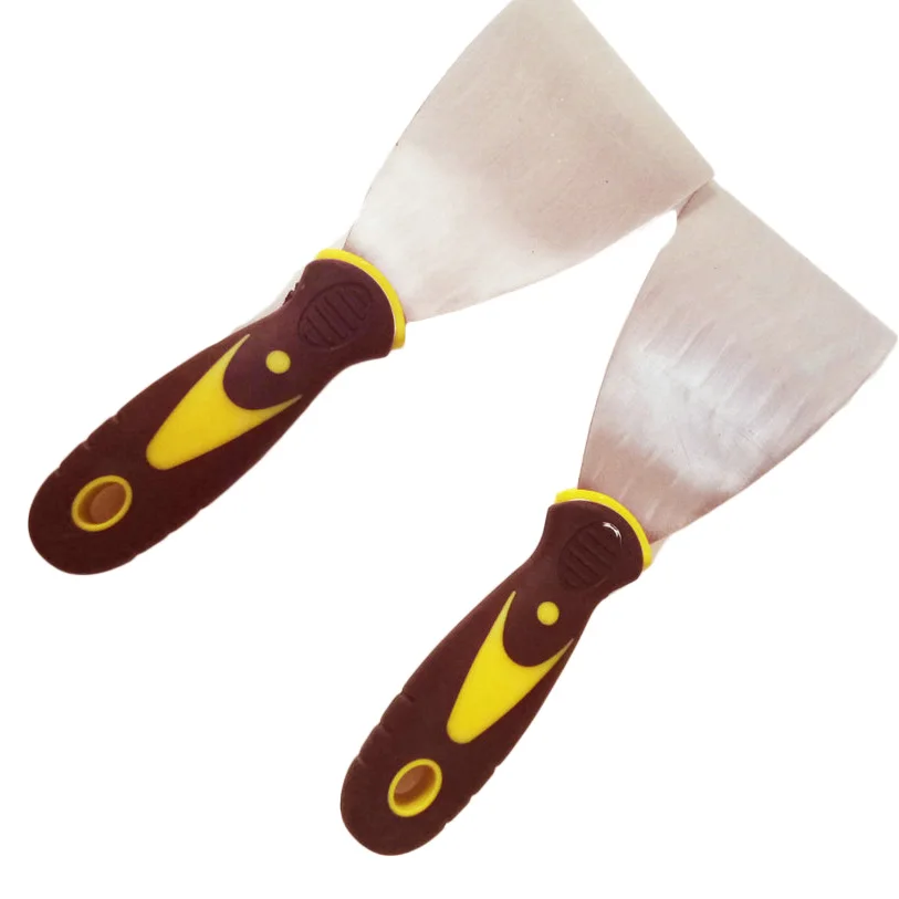 

1 pair spatula wood handle rubber handle for fried ice cream machine 2pcs shovel for ice roll machine hand spatula
