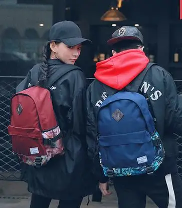 ФОТО  New Style Women Printing Backpack Canvas Floral School Bags For Teenagers Shoulder Bag Travel Bagpack Bolsas Mochilas Femininas