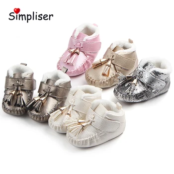 

Tessal Thicken Plush Warm Shoes For Newborn Baby Girls Boys 2018 Winter Snow Boots Infant Toddler Shoes Soft Sole First Walkers