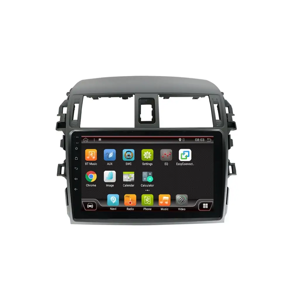 Sale Bosion 2 Din car radio for Toyota corolla 2009 Android 8.1 Quad core Car Multimedia Player GPS Navigation RDS Free Camera Canbus 2