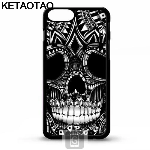 KETAOTAO Ornament graphic Gothic skull head Phone Cases for iPhone 4S 5C 5S 6S 7 8 Plus XR XS Max Case Soft TPU Rubber Silicone | Мобильные
