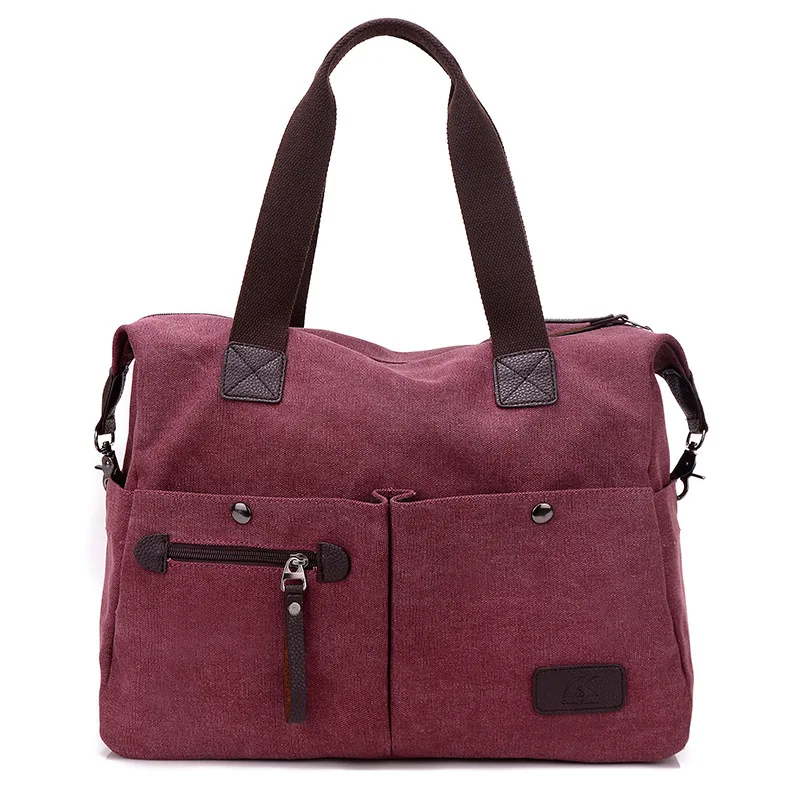 

New Korean Canvas Handbags Portable Casual Shoulder Fashion Crossbody Bag College Wind Retro Tide