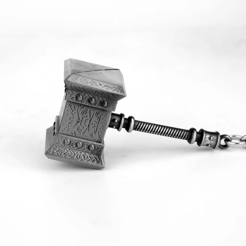 Thor Hammer брелок кино ювелирное изделие Prop Meodel подвеска брелок для ключей для женщин и мужчин брелоки металлический Шарм брелок ручной работы