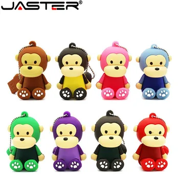 

JASTER The new cute Monkey USB flash drive USB 2.0 Pen Drive minions Memory stick pendrive 4GB 8GB 16GB 32GB 64GB gift