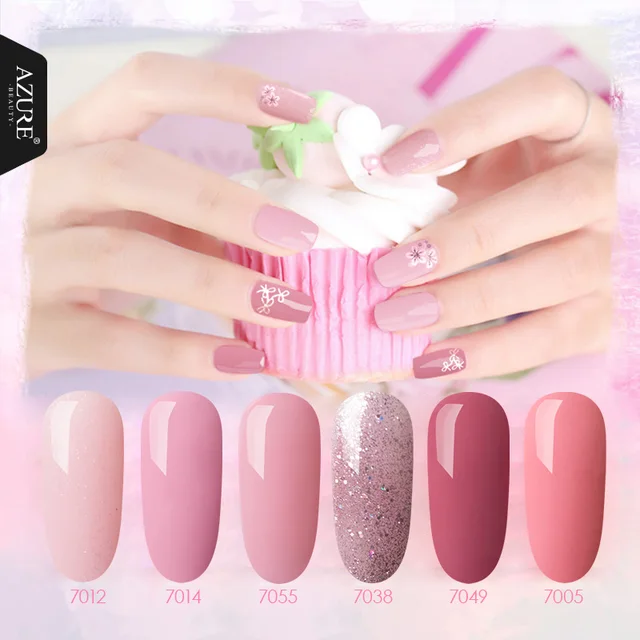 Azure Beauty Gel Nail Polish 6pcs Lot Kit Soak Off Uv Azure Beauty Gel Nail Polish 6pcs Lot Kit Soak Off Uv Long Lasting